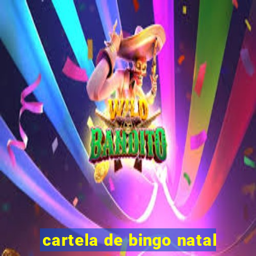 cartela de bingo natal